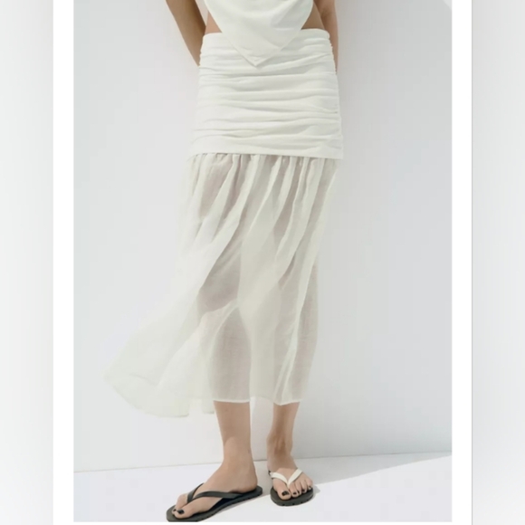 Zara Dresses & Skirts - Zara Combination Midi Skirt